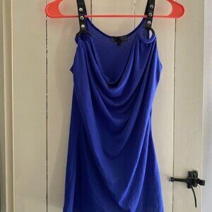Dress Tank with Grommet Shoulder Straps